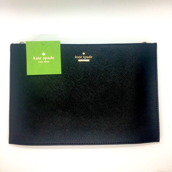 NWT Kate Spade Black Leather Crossbody Purse - Picture 4 of 12